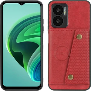 Xiaomi Redmi Için Çift Tokalı Telefon Kılıfı Not 11E Kırmızı (Yurt Dışından)