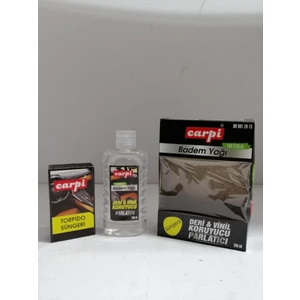 Deri & Vinil Koruyucu Set Süngerli (Badem Yağı) 200ML