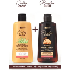 Yoğun Bronzlaştırıcı Güneş Yağı 200ML + Güneş Sonrası Losyon 200ML