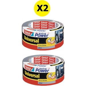 Extra Power Universal Duct Bant Gaffer Bant 25MX50MM Gri X2 Adet