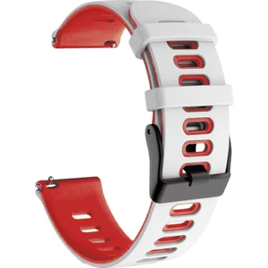 Onur Için 22MM Silikon Kayış Rüya Beyaz+Kırmızı (Yurt Dışından)