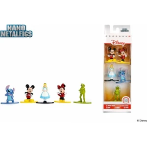 Jada Toys Nano Metalfigs Disney 5'li Mini  Figür 4 cm - Stitch Mickey Minnie Kermit Alice