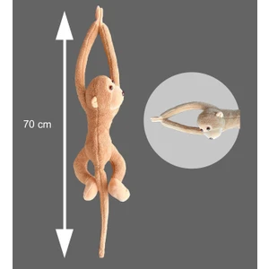 SOLE Peluş Maymun, Elleri Yapışabilen Uyku ve Oyun Arkadaşı -70 cm