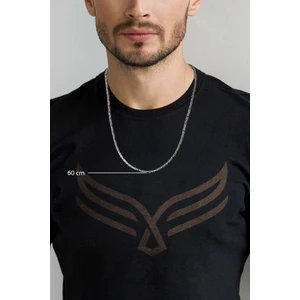 Ventino Silver Kral Zincir Gümüş Erkek Kolye