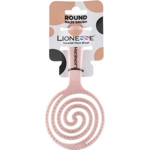 Tarko Lionesse Pembe Maze Brush Saç Fırçası Tüm Saç Tipleri İçin 1 Adet Yumuşak Uçlu