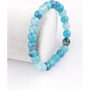 Alibaba Doğaltaş Akik Doğal Taş Bileklik 8 mm Fasetli Küre Kesim