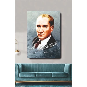 Home Arths Homearths Atatürk Imzalı Kanvas Tablo