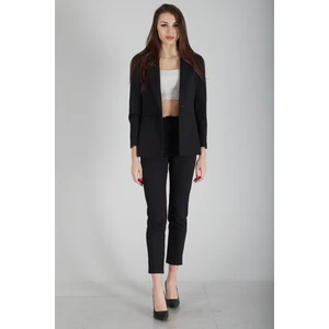 Siyah Klasik Yaka Ceketli Takım 0106309.01