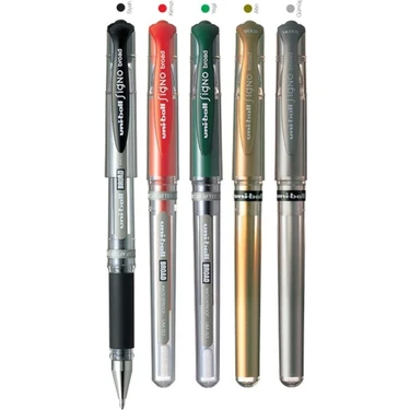 Uni-Ball Signo Broad UM-153 Kugelschreiber, 1,0 Mm, Grüne Tinte, 12 Stück – Wasserfest & Lichtecht
