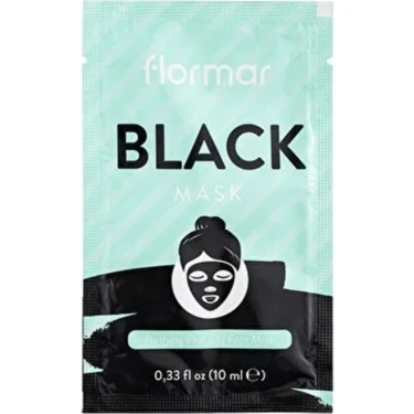 Yağlı ve Gözenekli Ciltlere Özel Tek Kullanımlık Siyah Maske (001 Black)