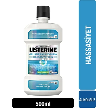 Listerine Hassasiyet Için Geliştirilmiş Koruma Ağız Bakım Suyu 500