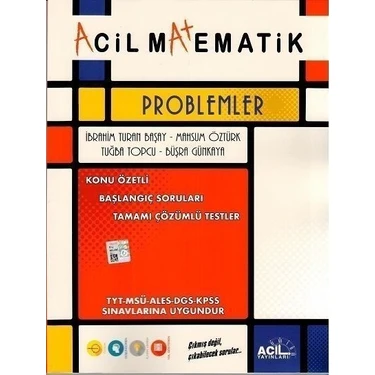  TYT Matematik Problemler Ciltsiz Kitap 2025 Üniversite Hazırlığı için Acil