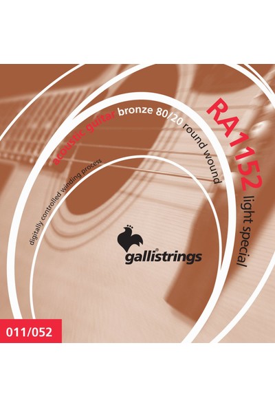 Galli RA1152 Light Akustik Gitar Teli 11-52
