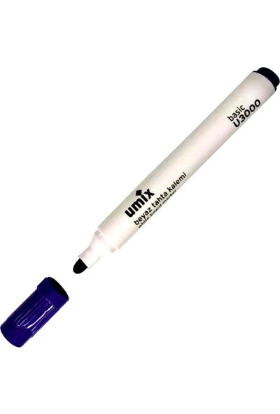 Umix Basic Beyaz Tahta Kalemi 3'lü Mavi