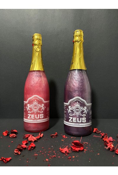 Zeus OS ZEUS Simli Alkolsuz Şampanya Çilek ve Böğürtlen Aromalı Içecek