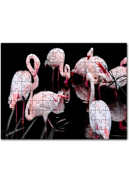 Flamigolar Karanlık Göl Arkaplan 120 Parça Puzzle Yapboz Mdf (Ahşap)