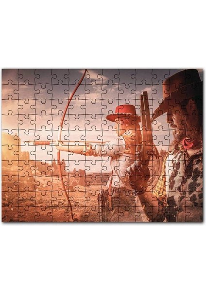 Red Dead Redemption Oyun Posteri 255 Parça Puzzle Yapboz Mdf (Ahşap)