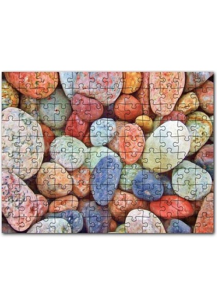 Rengarenk Deniz Taşları 120 Parça Puzzle Yapboz Mdf (Ahşap)