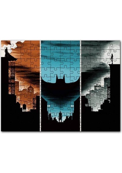 Kara Şövalye Üçlemesi Görseli 120 Parça Puzzle Yapboz Mdf (Ahşap)