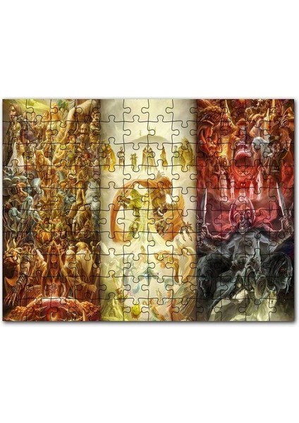 Zeldanın 25 Yıl Yönümü Görseli 120 Parça Puzzle Yapboz Mdf (Ahşap)