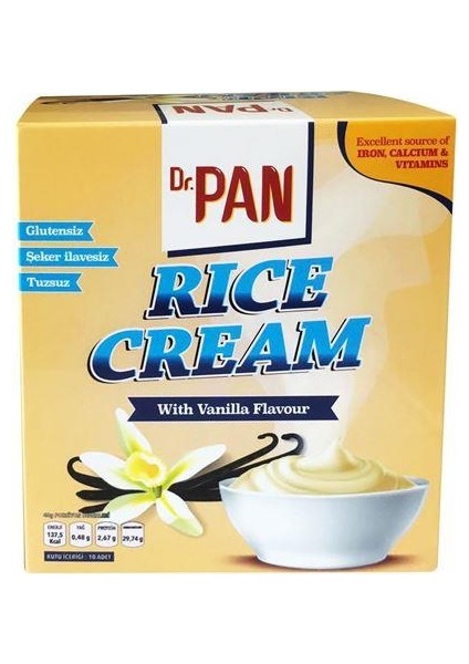 Dr Pan Rice Cream Vanilyalı 400 Gr 3 Adet