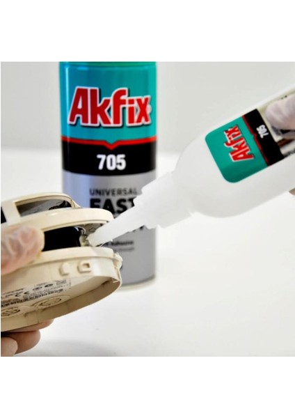 Asil Metal AKFIX705 Profesyonel Hızlı Yapıştırıcı 400ML+100GR