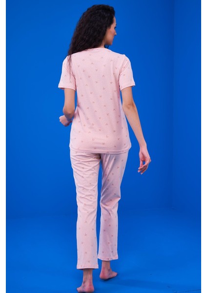 Kadın Pijama Takım 23171 - Pembe