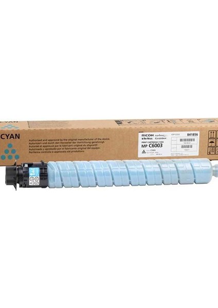 Aficio MP-C6003 Orjinal Mavi Toner Ricoh Aficio MP-C4503