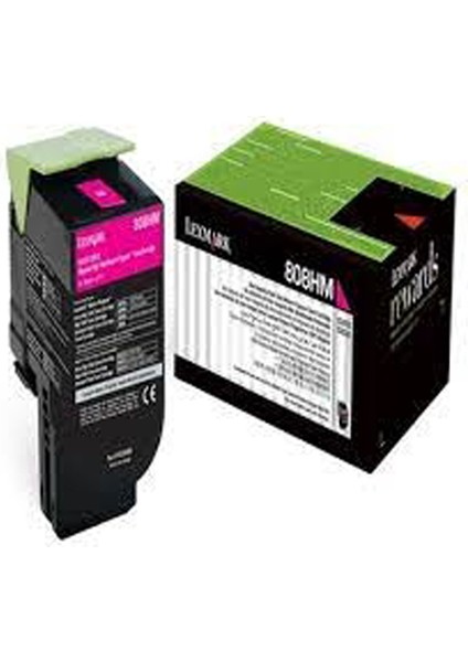 80C8HMO Kırmızı Orijinal Toner Lexmark CX410/CX510