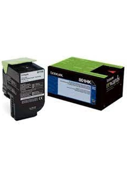 80C8HKO Siyah Orijinal Toner Lexmark CX410/CX510