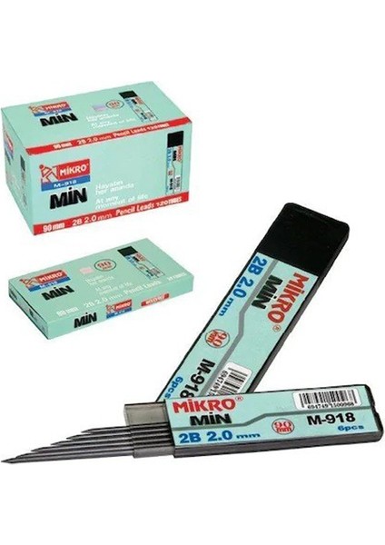 918 Flat Lead Tube 2.0x9 0mm 24 Lü Min Ucu