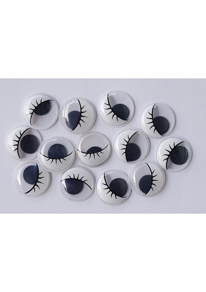 15 mm Kiprikli Siyah Oynar Göz