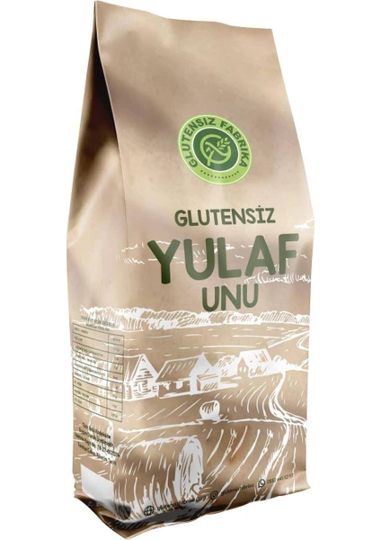 Glutensiz Fabrika Glutensiz Yulaf Unu 1 kg Katkısız Doğal Sağlıklı Bakliyat Sporcu Vegan