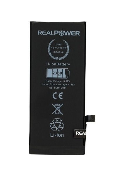 Realpower Apple iPhone 7 Plus Uyumlu Yüksek Kapasiteli Batarya Pil