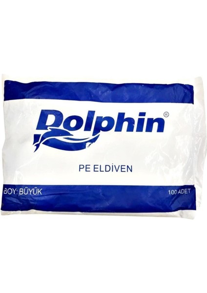 Pe Iş Temizlik Tek Kullanımlık Şeffaf Poşet Market Eldiven / Büyük Boy / 100 Adetlik 1 Paket