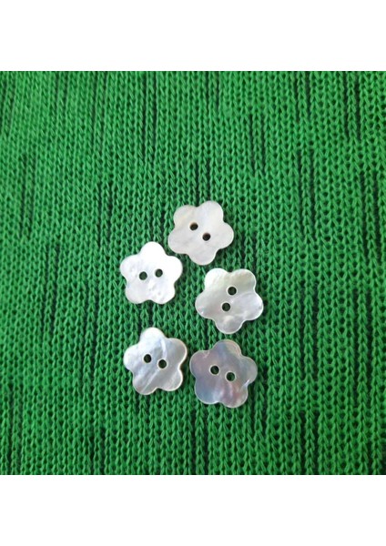 Sedef Çiçek Düğme 1 cm 1paket 5ADET