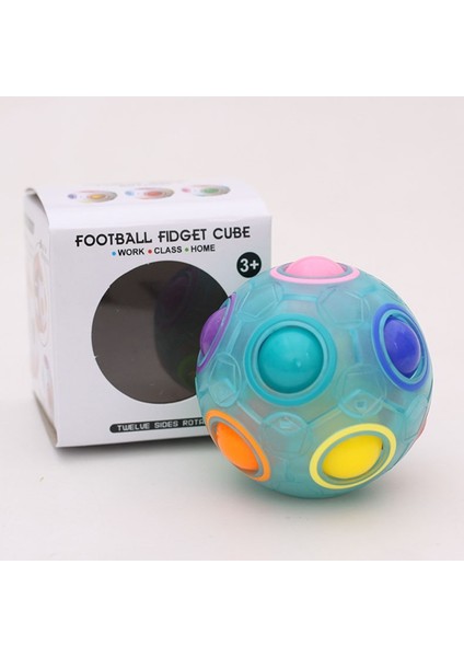Magic Rainbow Ball Luminous Edition Çocuk Oyuncak (Aydınlık Mavi) (Yurt Dışından)