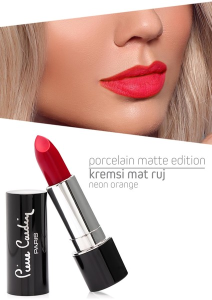 Porcelain Matte Edition Lipstick - Neon Orange - 211