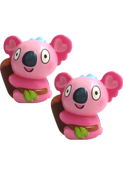 2 Pcs TTPU1209 Renkli Baskı Koala Yavaş Ribaund Dekompresyon Oyuncak (Pembe) (Yurt Dışından)
