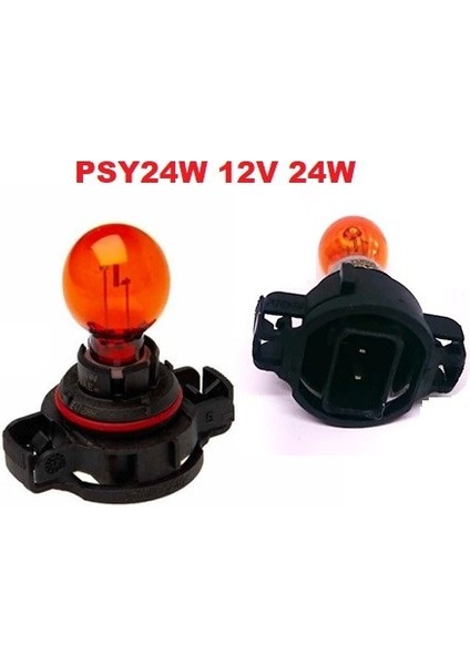 Ayna Sinyal Gündüz Farı Soketli Ampul PSY24W 12V 24W Turuncu