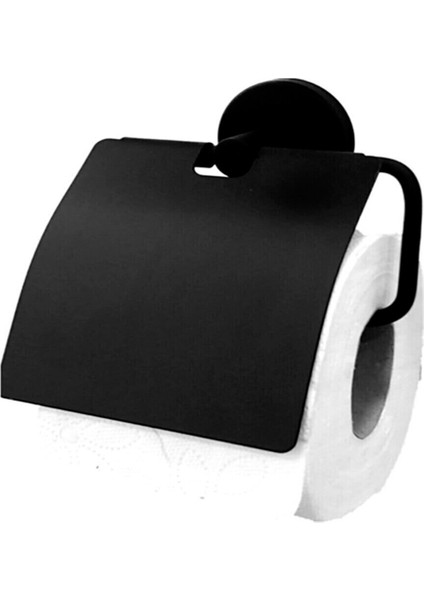 Siyah Banyo Kağıt Havluluk Uzun Havluluk 2'li Bornoz Askılık Wc Kağıtlık 5'li Set
