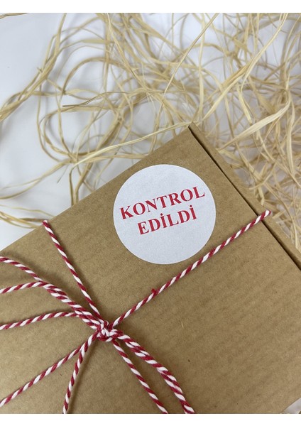 Iyi Günlerde Kullanınız 40 mm Beyaz-Siyah Yazılı Yuvarlak Kalpli Sticker Etiket 120 Adet