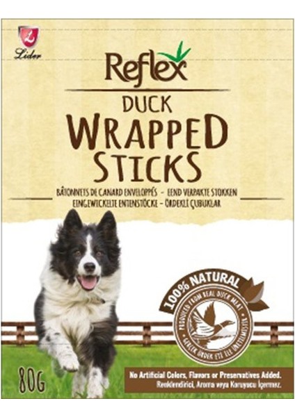 Reflex Wrapped Sticks Ördekli Köpek Ödül Çubukları 80 gr