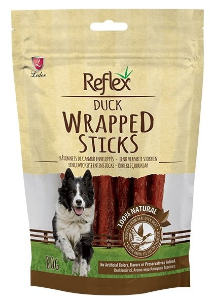 Reflex Wrapped Sticks Ördekli Köpek Ödül Çubukları 80 gr