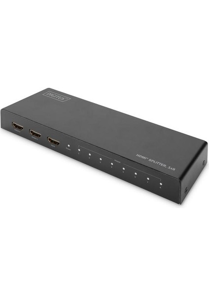 Digitus DS-45326 1 Giriş 8 Port Çıkışlı 4K 2k High Speed Usg HDMI Görüntü Çoklayıcı Splitter