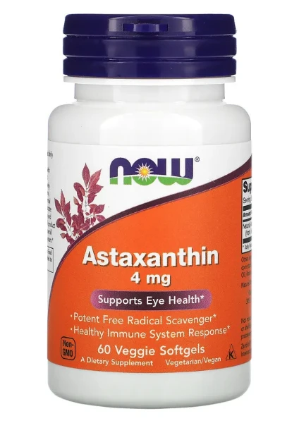 Astaxanthin, 4 Mg, 60 Veggie Softgels