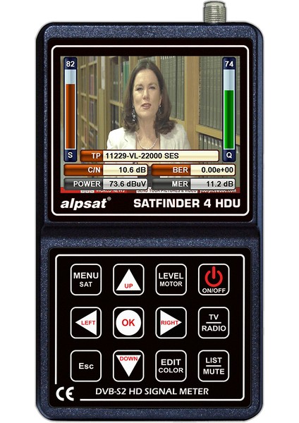 Alpsat Satfinder 4 Hd Görüntülü Full Hd Uydu Yön Sinyal Bulucu