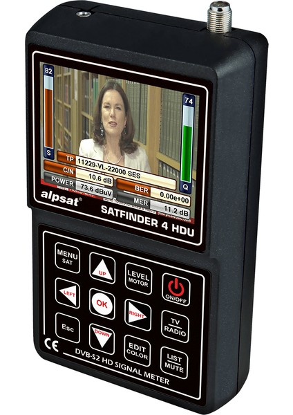 Alpsat Satfinder 4 Hd Görüntülü Full Hd Uydu Yön Sinyal Bulucu