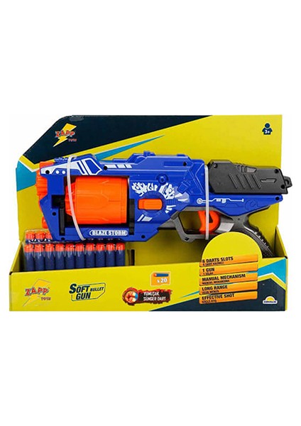 Zapp Toys 20 Mermili Sünger Dart Atan Tabanca