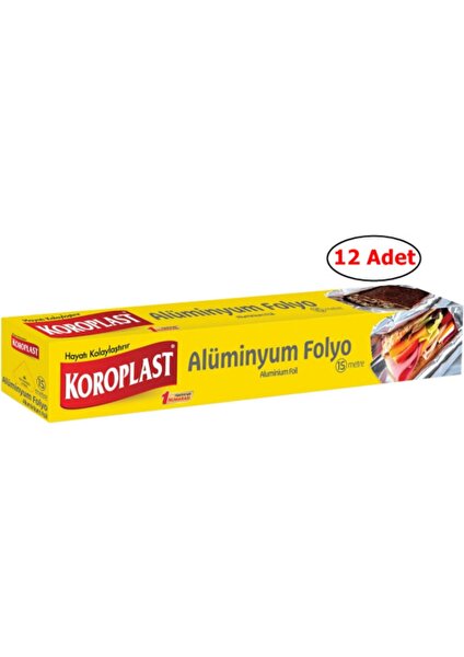 Alüminyum Folyo 15 Metre 12 Paket